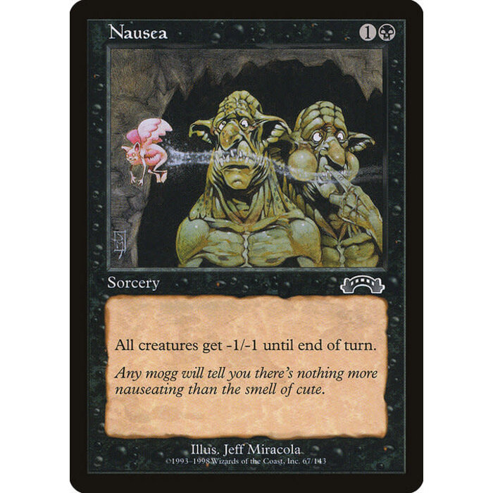 Magic: The Gathering Nausea (067) Lightly Played