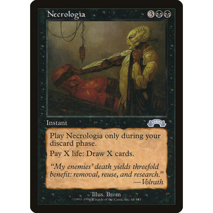 Magic: The Gathering Necrologia (068) Lightly Played