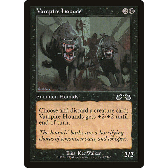 Magic: The Gathering Vampire Hounds (077) Lightly Played