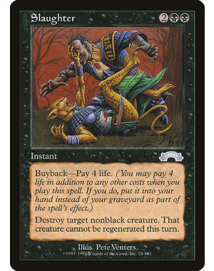 Magic: The Gathering Slaughter (074) Lightly Played