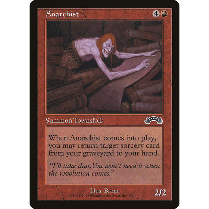 Magic: The Gathering Anarchist (079) Moderately Played
