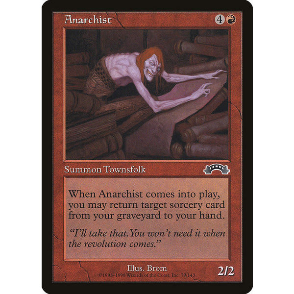 Magic: The Gathering Anarchist (079) Heavily Played