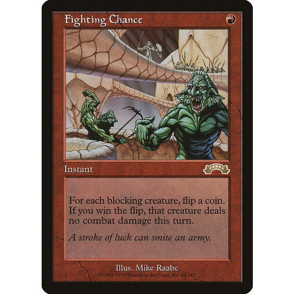 Magic: The Gathering Fighting Chance (082) Lightly Played