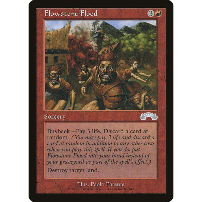 Magic: The Gathering Flowstone Flood (083) Lightly Played