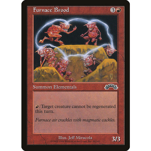 Magic: The Gathering Furnace Brood (084) Lightly Played