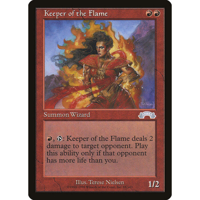 Magic: The Gathering Keeper of the Flame (085) Moderately Played