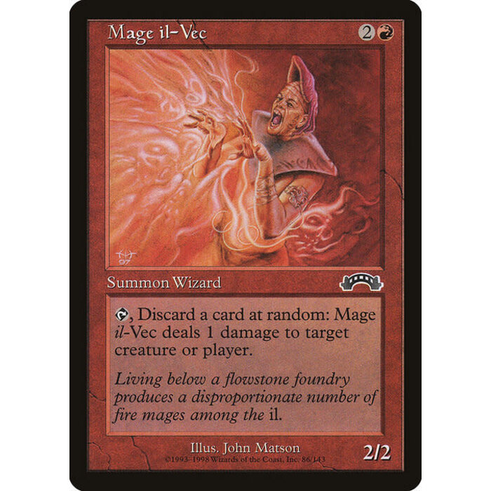 Magic: The Gathering Mage il-Vec (086) Lightly Played