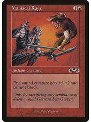 Magic: The Gathering Maniacal Rage (087) Moderately Played
