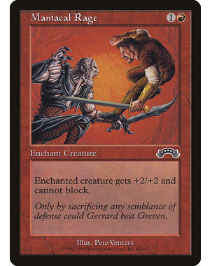 Magic: The Gathering Maniacal Rage (087) Moderately Played