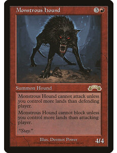 Magic: The Gathering Monstrous Hound (089) Lightly Played