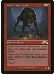 Magic: The Gathering Monstrous Hound (089) Moderately Played