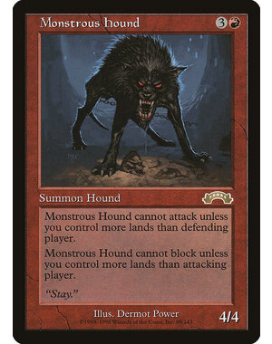 Magic: The Gathering Monstrous Hound (089) Moderately Played