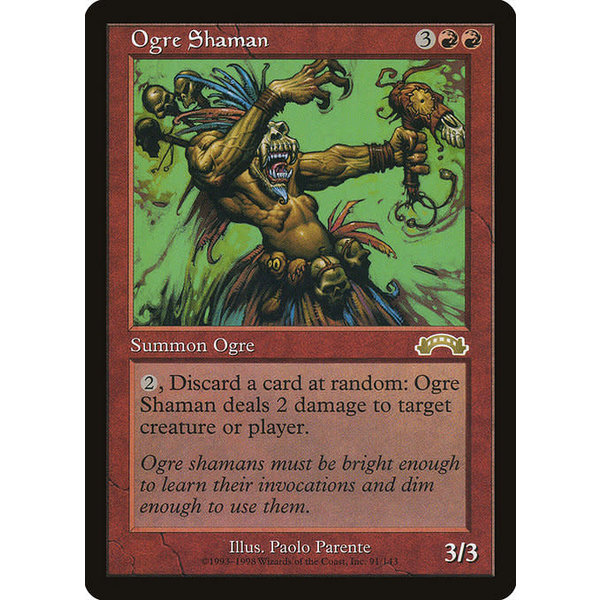 Magic: The Gathering Ogre Shaman (091) Moderately Played