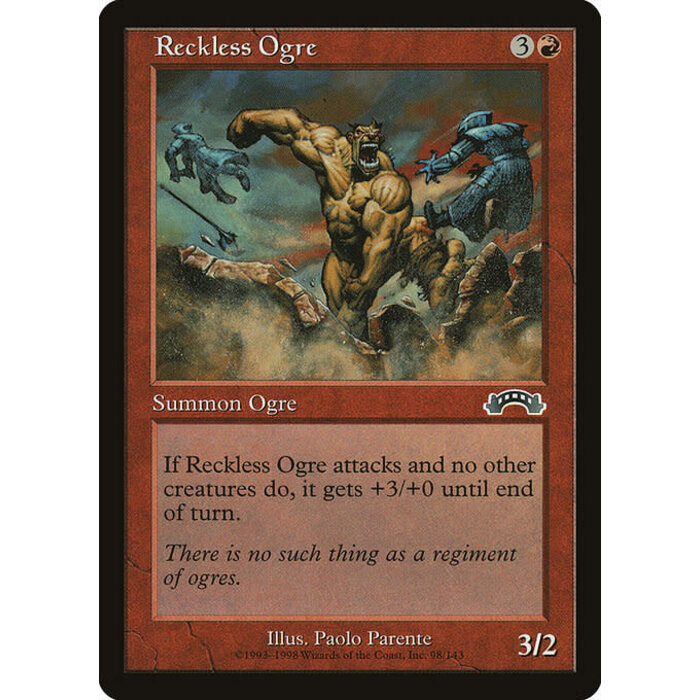 Magic: The Gathering Reckless Ogre (098) Lightly Played