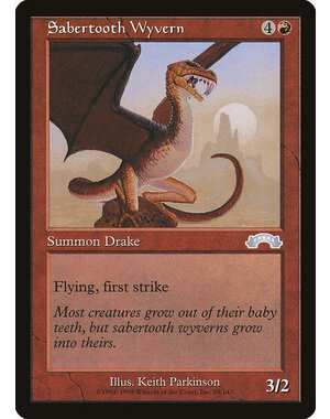 Magic: The Gathering Sabertooth Wyvern (099) Lightly Played