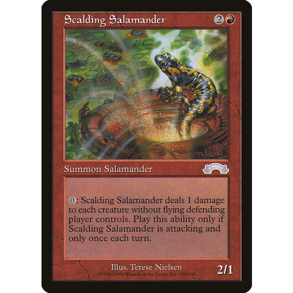 Magic: The Gathering Scalding Salamander (100) Moderately Played