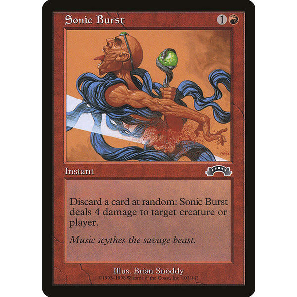 Magic: The Gathering Sonic Burst (103) Lightly Played