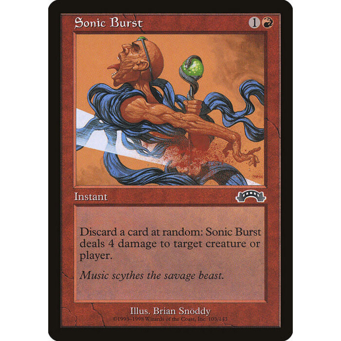 Magic: The Gathering Sonic Burst (103) Lightly Played