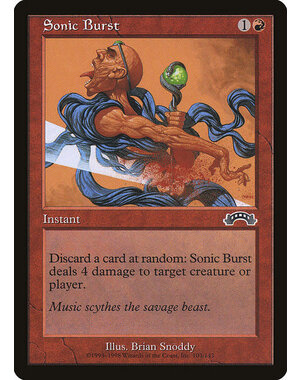 Magic: The Gathering Sonic Burst (103) Moderately Played