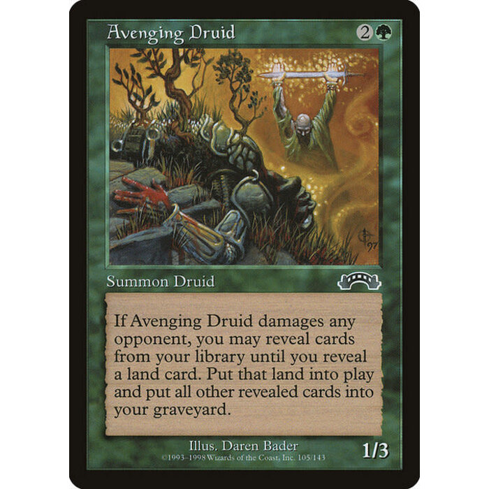 Magic: The Gathering Avenging Druid (105) Lightly Played