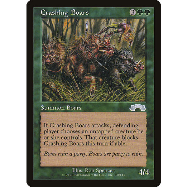 Magic: The Gathering Crashing Boars (108) Lightly Played