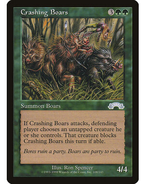 Magic: The Gathering Crashing Boars (108) Moderately Played