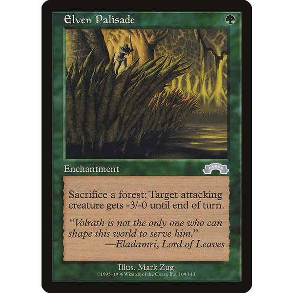 Magic: The Gathering Elven Palisade (109) Lightly Played