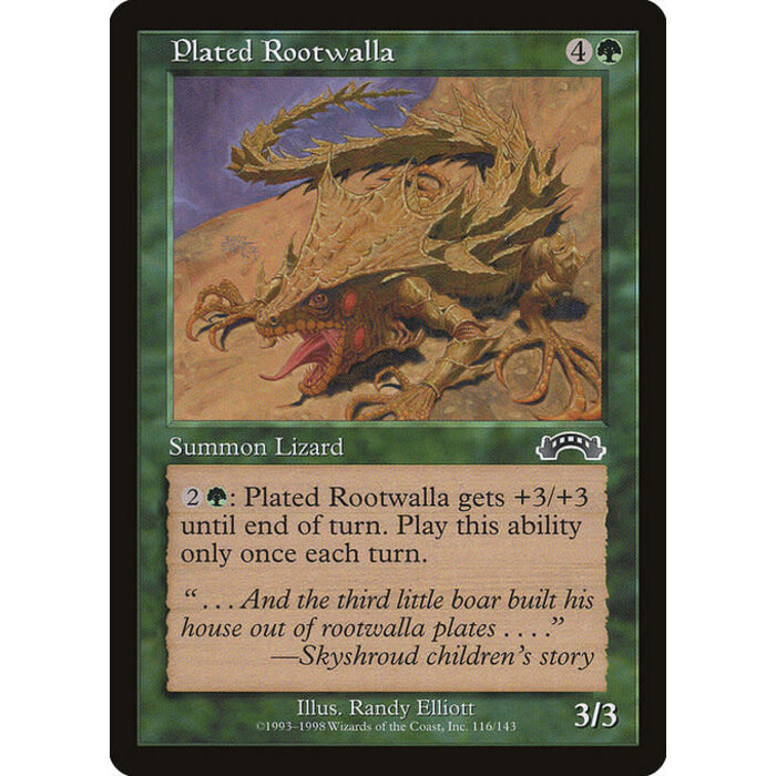 Magic: The Gathering Plated Rootwalla (116) Lightly Played