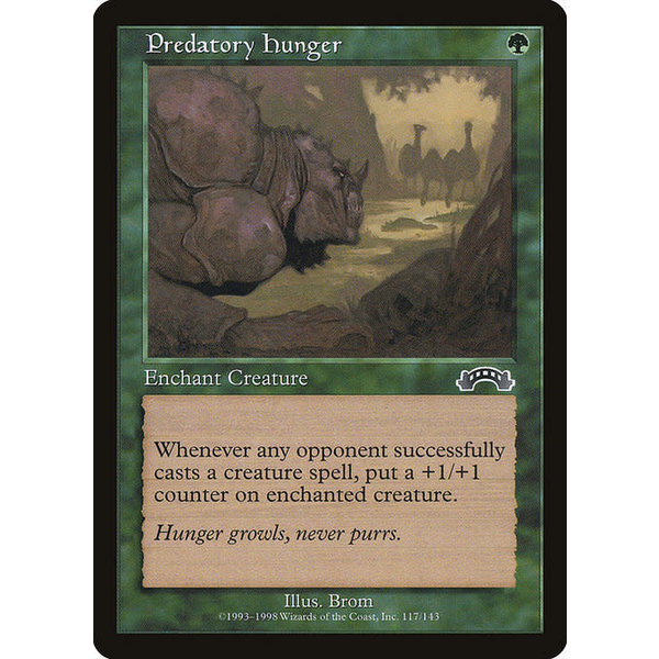 Magic: The Gathering Predatory Hunger (117) Moderately Played