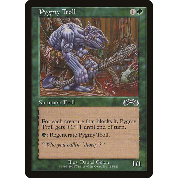 Magic: The Gathering Pygmy Troll (118) Lightly Played