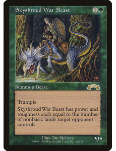 Magic: The Gathering Skyshroud War Beast (124) Heavily Played