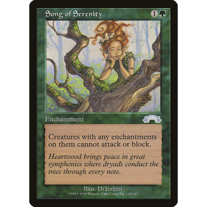 Magic: The Gathering Song of Serenity (125) Lightly Played