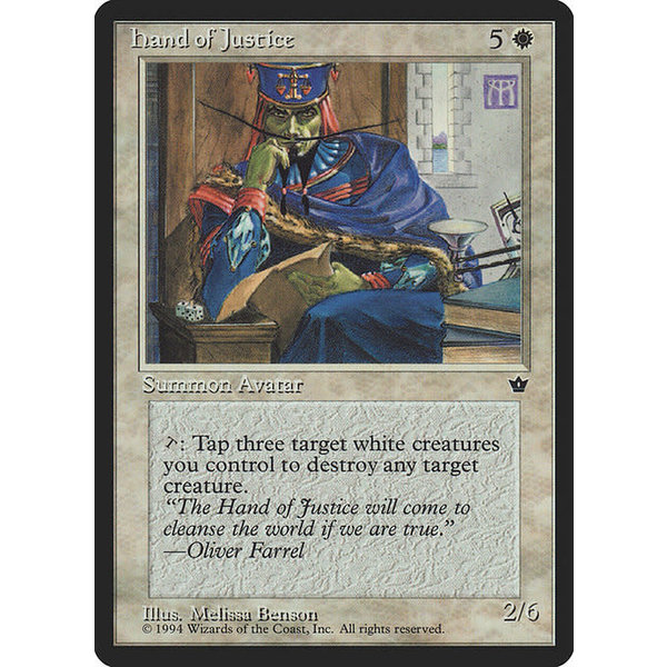 Magic: The Gathering Hand of Justice (005) Heavily Played