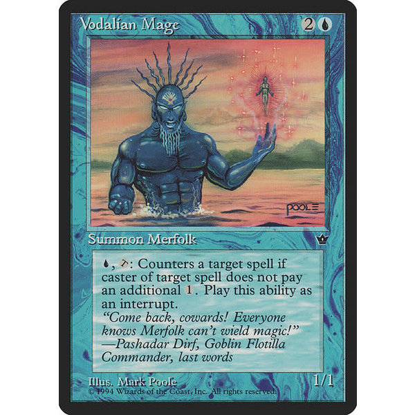 Magic: The Gathering Vodalian Mage (Poole) (30b) Lightly Played