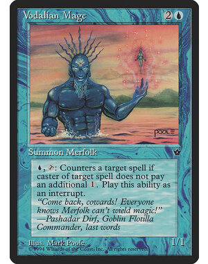 Magic: The Gathering Vodalian Mage (Poole) (30b) Moderately Played