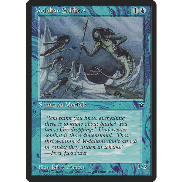 Magic: The Gathering Vodalian Soldiers (Menges) (31b) Moderately Played