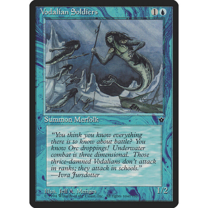 Magic: The Gathering Vodalian Soldiers (Menges) (31b) Moderately Played