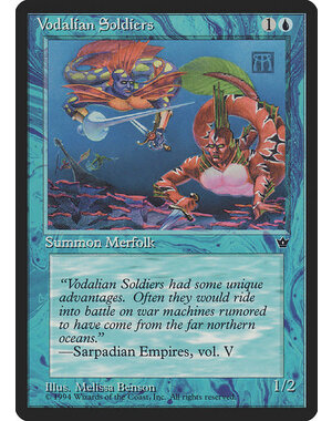 Magic: The Gathering Vodalian Soldiers (Benson) (31a) Moderately Played