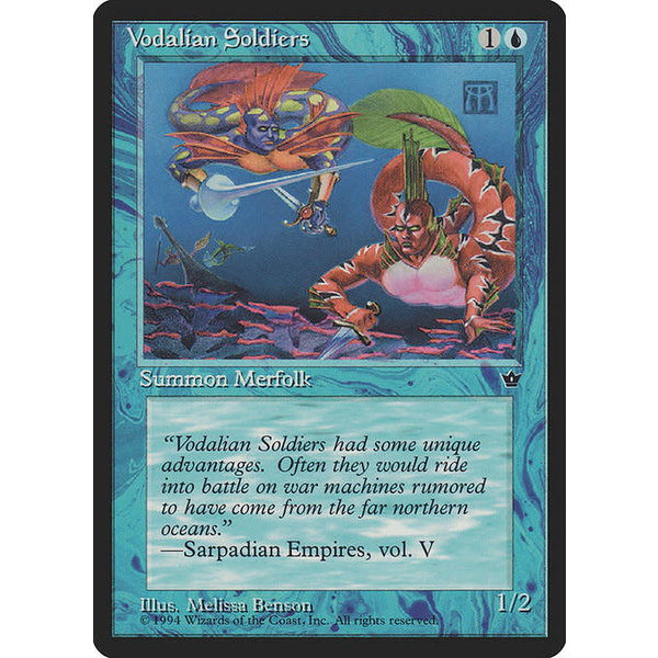 Magic: The Gathering Vodalian Soldiers (Benson) (31a) Moderately Played