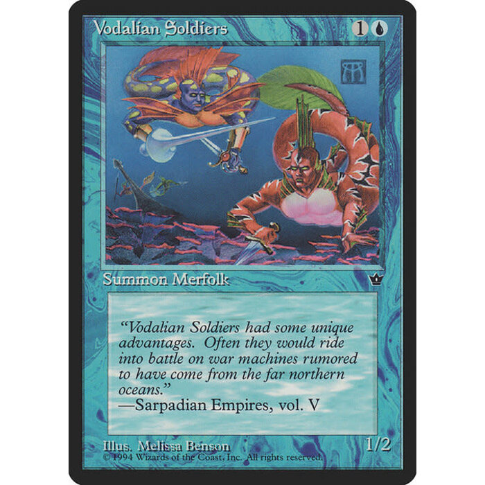 Magic: The Gathering Vodalian Soldiers (Benson) (31a) Moderately Played
