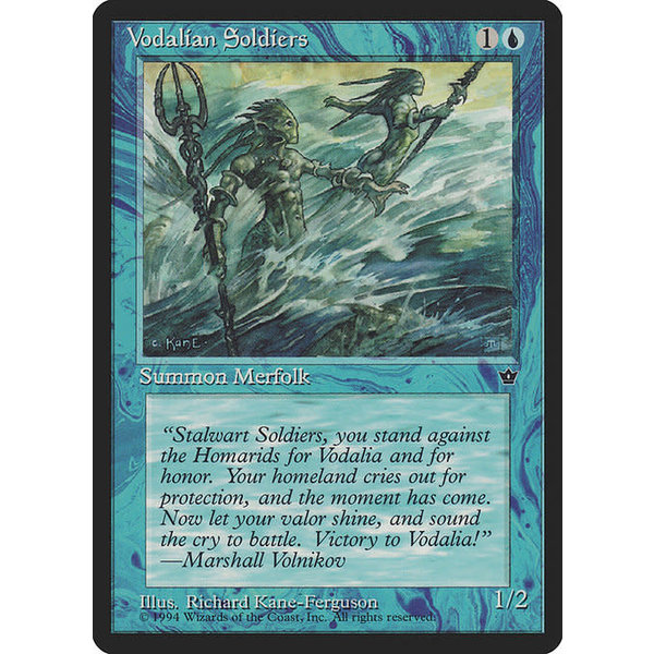 Magic: The Gathering Vodalian Soldiers (Ferguson) (31c) Moderately Played