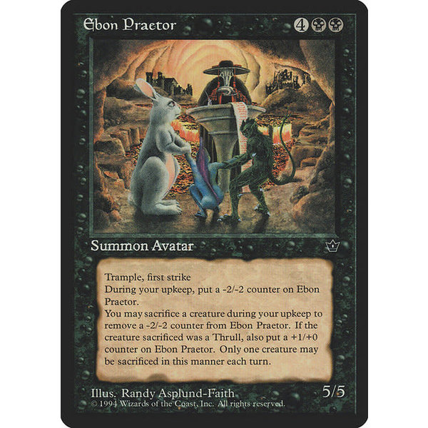 Magic: The Gathering Ebon Praetor (037) Moderately Played