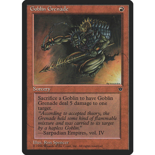 Magic: The Gathering Goblin Grenade (Spencer) (56a) Lightly Played