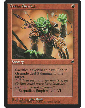 Magic: The Gathering Goblin Grenade (Rush) (56c) Moderately Played