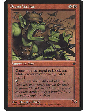 Magic: The Gathering Orcish Veteran (62a) Lightly Played