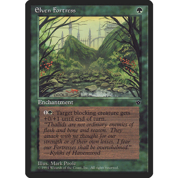 Magic: The Gathering Elven Fortress (Poole) (65c) Heavily Played