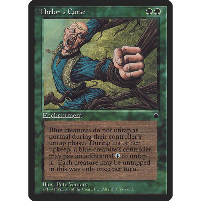 Magic: The Gathering Thelon's Curse (077) Heavily Played