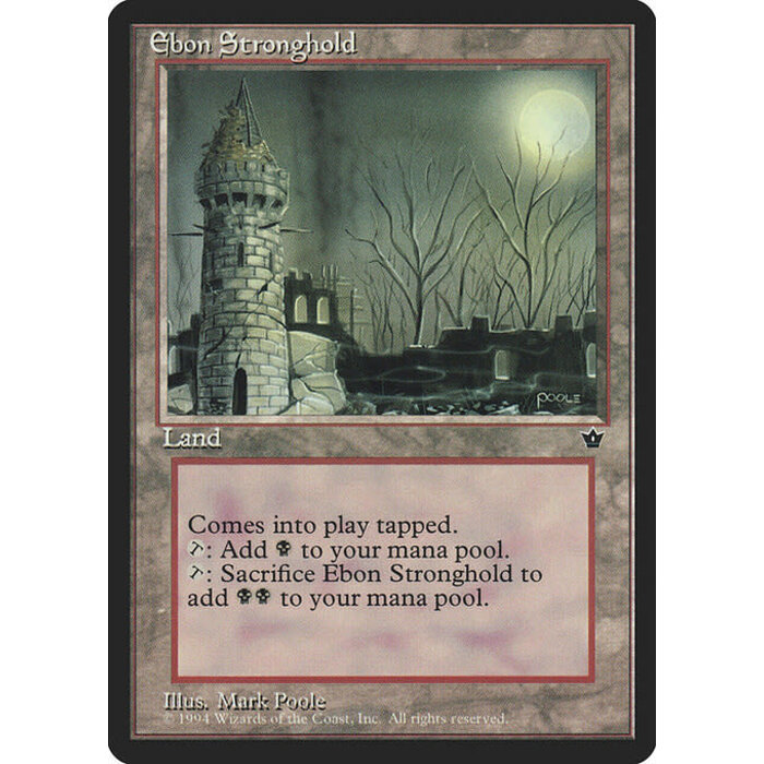 Magic: The Gathering Ebon Stronghold (095) Lightly Played