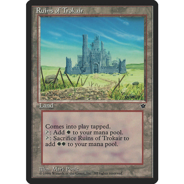 Magic: The Gathering Ruins of Trokair (100) Lightly Played