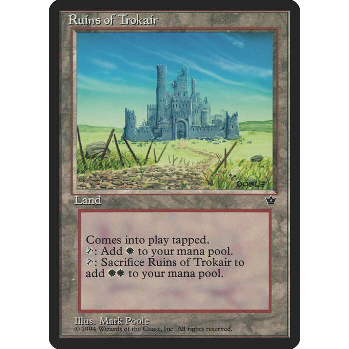 Magic: The Gathering Ruins of Trokair (100) Lightly Played